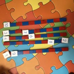 les compléments à 10 numérotés...